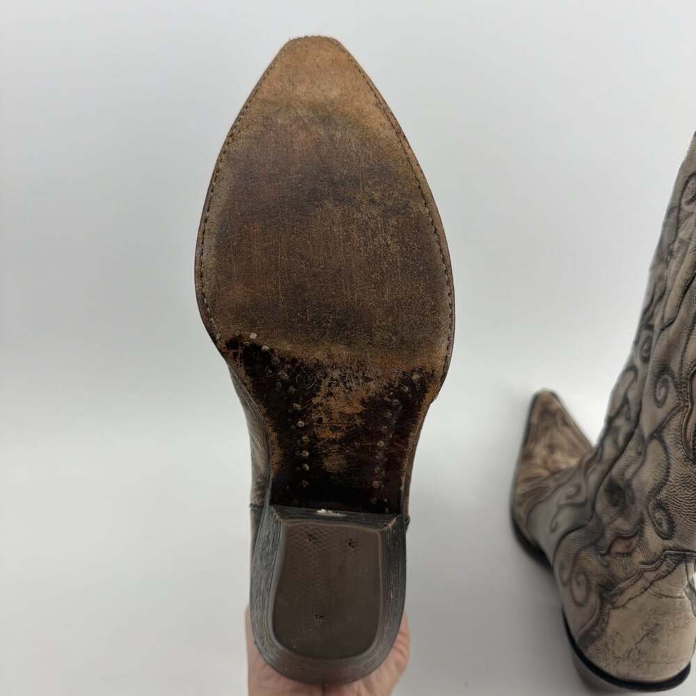 Corral Vintage Style M4841 pointed toe Western Enlayed Boots Women's Size 8.5M - Picture 5 of 8